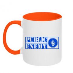 Чашка двухцветная 320ml Public Enemy-PrintSalon Чашка двухцветная 320ml Public Enemy