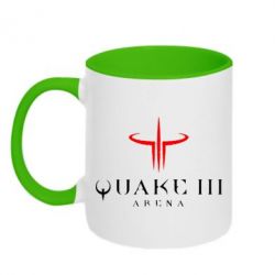 Чашка двухцветная 320ml Quake 3 Arena - PrintSalon