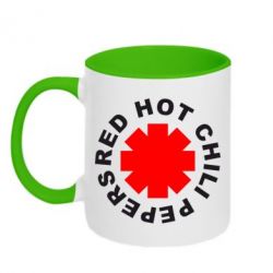 Чашка двокольорова red hot chili peppers