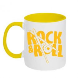 Чашка двухцветная 320ml Rock&Roll - PrintSalon