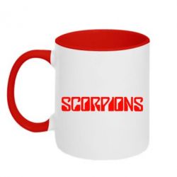 Чашка двухцветная 320ml Scorpions - PrintSalon