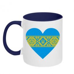 Чашка двокольорова Серце України - PrintSalon