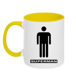 Чашка двухцветная 320ml Sex superman - PrintSalon
