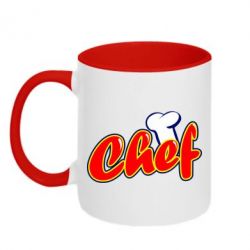 Чашка двухцветная 320ml Шеф-повар - PrintSalon