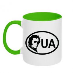 Чашка двухцветная 320ml Shevchenko UA - PrintSalon
