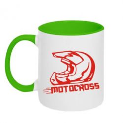 Чашка двокольорова Шолом Мотокросу