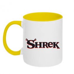 Чашка двухцветная 320ml Shrek - PrintSalon