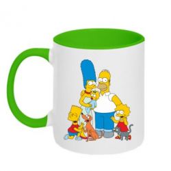Чашка двухцветная 320ml Simpsons Family