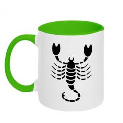 Чашка двухцветная 320ml скорпион - PrintSalon