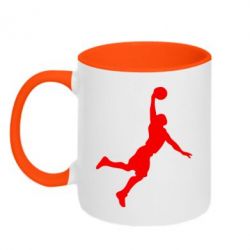 Чашка двухцветная 320ml Slam dunk - PrintSalon