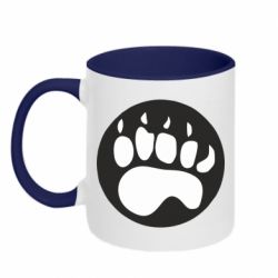 Чашка двухцветная 320ml след - PrintSalon