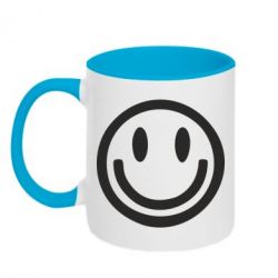Чашка двокольорова Смайлик