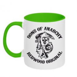 Чашка двухцветная 320ml Sons of Anarchy - PrintSalon
