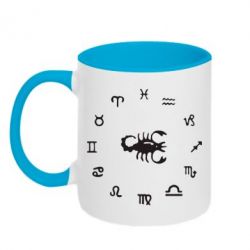 Чашка двухцветная 320ml сорпион 4 - PrintSalon