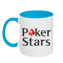 Чашка двокольорова Stars of Poker