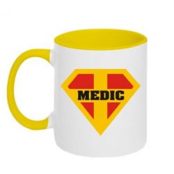 Чашка двухцветная 320ml Super Medic - PrintSalon