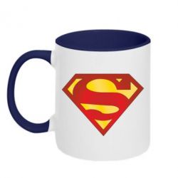 Чашка двухцветная 320ml Superman Classic - PrintSalon