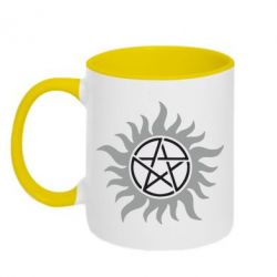 Чашка двухцветная 320ml Сверхъестественное Star - PrintSalon