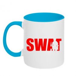 Чашка двухцветная 320ml SWAT - PrintSalon