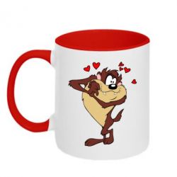 Чашка двокольорова Taz in love - PrintSalon