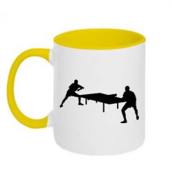 Чашка двокольорова Тенісний стіл - PrintSalon