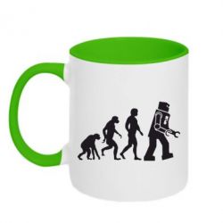 Чашка двухцветная 320ml The Bing Bang theory Evolution - PrintSalon