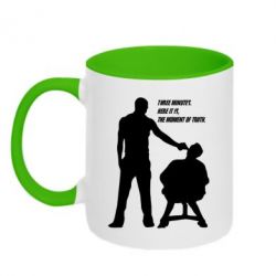 Чашка двокольорова Three minutes. - PrintSalon