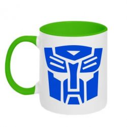 Чашка двухцветная 320ml Трансформеры Автоботы - PrintSalon