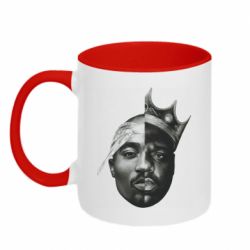 Чашка двокольорова Tupac & Notorious BIG - PrintSalon