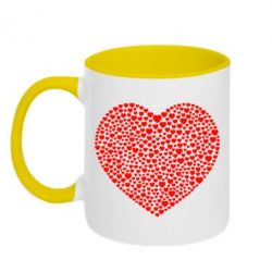 Чашка двокольорова Тисяча сердець