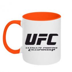 Чашка двухцветная 320ml UFC - PrintSalon