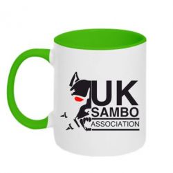 Чашка двухцветная 320ml UK Sambo Association - PrintSalon