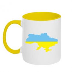 Чашка двухцветная 320ml Украина - PrintSalon