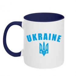 Чашка двухцветная 320ml Ukraine + герб - PrintSalon