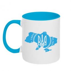 Чашка двокольорова Ukrainian Map - PrintSalon
