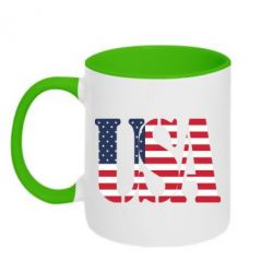 Чашка двокольорова USA