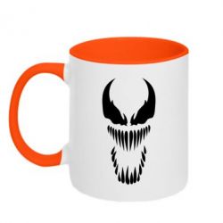 Чашка двухцветная 320ml Веном Силуэт - PrintSalon