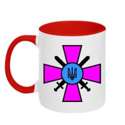 Чашка двухцветная 320ml Військо України - PrintSalon