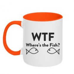 Чашка двокольорова Where is The Fish