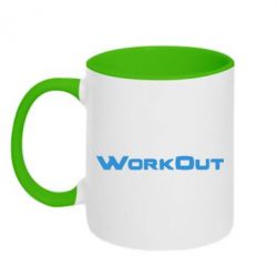 Чашка двокольорова Workout - PrintSalon