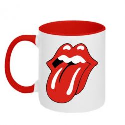 Чашка двокольорова Мова Rolling Stones