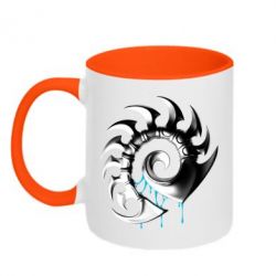 Чашка двокольорова Zerg Symbol
