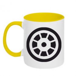 Чашка двухцветная 320ml Железный человек - PrintSalon