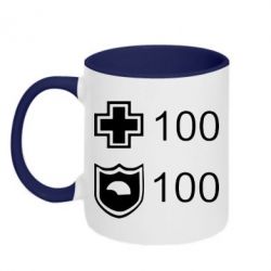 Чашка двокольорова Життя і броня - PrintSalon