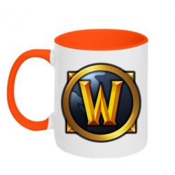 Чашка двокольорова Значок wow - PrintSalon