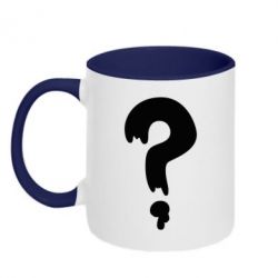 Чашка двокольорова Знак питання