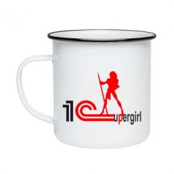 Кружка эмалированная 1Cupergirl - PrintSalon
