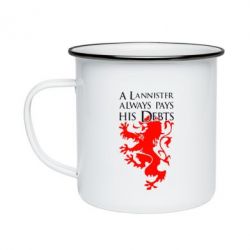 Кружка емальована A Lannister always pays his debts - PrintSalon