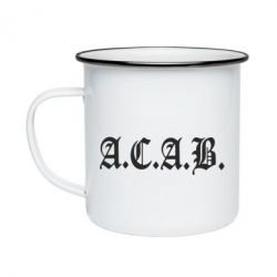 Кружка емальована A.C.A.B - PrintSalon