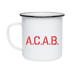 Кружка емальована A.C.A.B. - PrintSalon